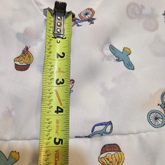 Colorful Whimsy Patterned Womens High Low Top Size M - Picture 4 of 5